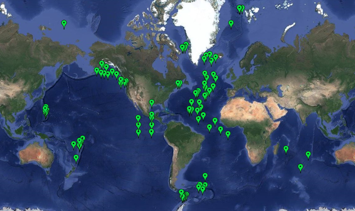 Global Hydrophone Deployments | Acoustics Program