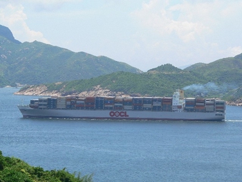 OOCL Tianjin at sea